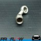 PROFLOW 10mm Banjo To AN -3 (AN3) PTFE Hose End S/S Fitting 45 Degree Bend