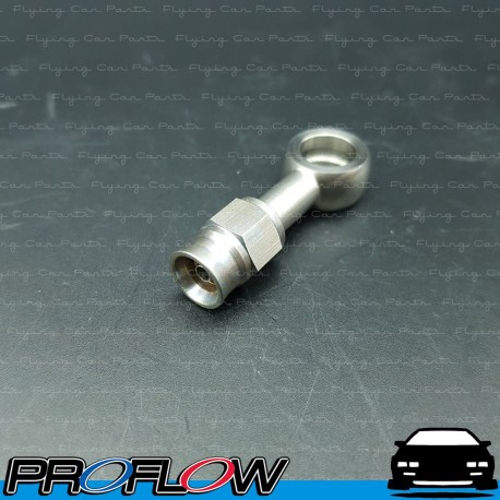 PROFLOW 10mm Banjo To AN -3 (AN3) PTFE Hose End S/S Fitting Straight Long