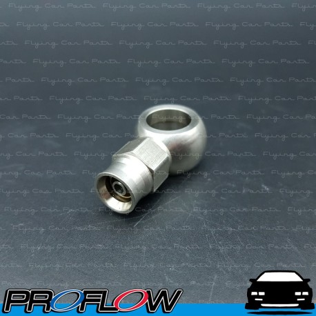 PROFLOW 7/16" Banjo To AN -3 (AN3) PTFE Hose End S/S Fitting Straight Short