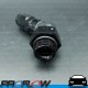 PROFLOW AN -6 (AN6) Hose End to AN -8 (AN8) Male ORB Swivel Black 45 Degree Fitting