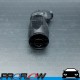 PROFLOW AN -8 (AN8) Hose End to AN -6 (AN6) Male ORB Swivel Black 45 Degree Fitting