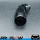 PROFLOW AN -10 (AN10) Hose End to AN -8 (AN8) Male ORB Swivel Black 45 Degree Fitting