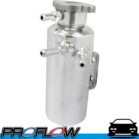 PROFLOW 0.5L Radiator Overflow Tank Polished Aluminium