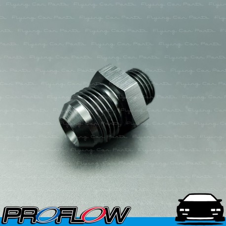 PROFLOW Male Straight Fitting AN -8 (AN8) To AN -6 (AN6) ORB O-Ring Port Black