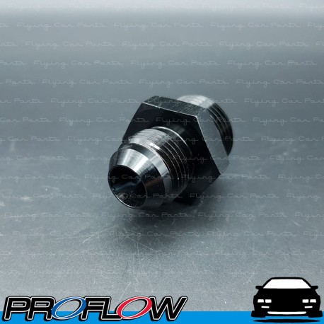 PROFLOW Male Straight Fitting AN -10 (AN10) To AN -12 (AN12) ORB O-Ring Port Black