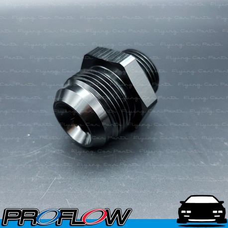 PROFLOW Male Straight Fitting AN -16 (AN16) To AN -12 (AN12) ORB O-Ring Port Black