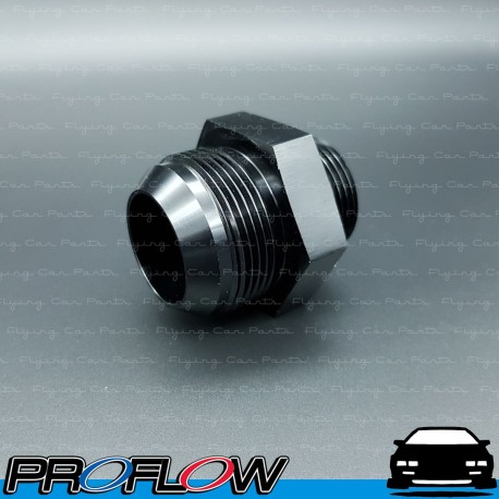 PROFLOW Male Straight Fitting AN -20 (AN20) To AN -16 (AN16) ORB O-Ring Port Black