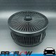 PROFLOW Flow Top Air Filter Cleaner 9" x 3" Washable Reusable Flat Base Black