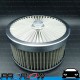 PROFLOW Flow Air Filter Cleaner Top 9'' x 4'' for 5-1/8'' Flat Base Stainless Steel