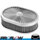 PROFLOW Flow Top Air Filter Cleaner 12"x9"x3" Washable Reusable Flat Base S/S