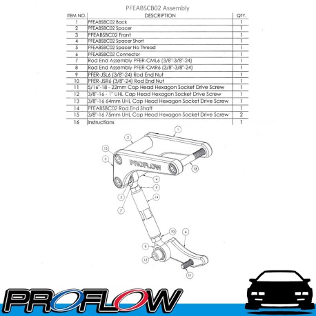 PROFLOW Alternator Bracket Chev Small Block Passenger Side SWP Low Mount Silver