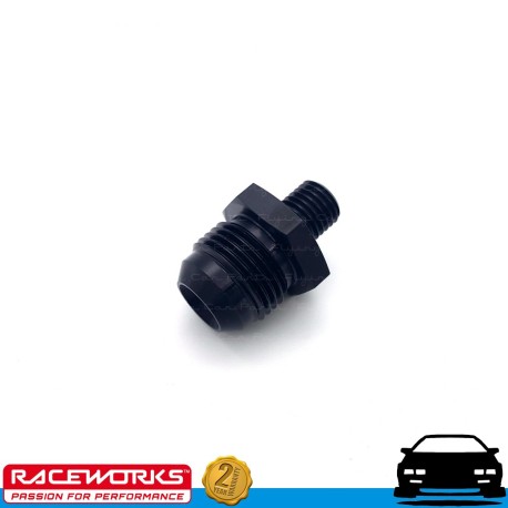 Raceworks Male M12x1.5 to Male Flare AN -10 AN10 Adapter Fitting Fuel Oil Water