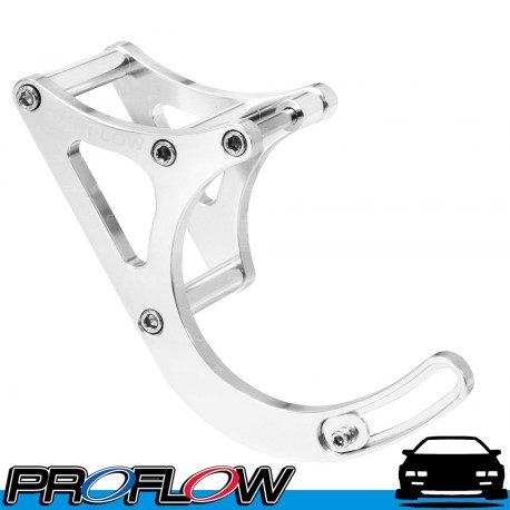 PROFLOW Alternator Bracket Holden V8 Passengers Side Mid Mount V8 Silver