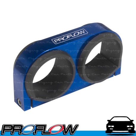 PROFLOW Dual Bosch 044 60mm Fuel Pump Bracket Billet Blue