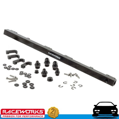 RACEWORKS Fuel Rail Holden Commodore VL Turbo RB30T Black