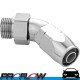 PROFLOW Male AN -6 (AN6) Orb To Hose AN -6 (AN6) Forged 45 Degree Fitting Polished