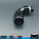 PROFLOW Male AN -6 (AN6) Orb To Hose AN -6 (AN6) Forged 90 Degree Fitting Black