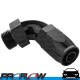 PROFLOW Male AN -8 (AN8) ORB To AN -8 (AN8) Hose End 90 Degree Fitting Black