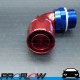 PROFLOW Male AN -16 (AN16) Orb To Hose AN -16 (AN16) Forged 90 Degree Fitting Blue/Red