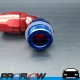 PROFLOW Male AN -16 (AN16) Orb To Hose AN -16 (AN16) Forged 90 Degree Fitting Blue/Red