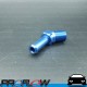 PROFLOW 3/8" Barb to 1/4" NPT Adaptor Fitting Blue 45 Degree