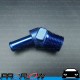 PROFLOW 1/2" Barb to 1/2" NPT Adaptor Fitting Blue 45 Degree