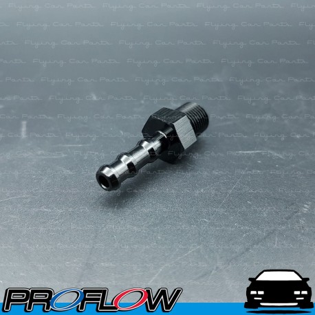 PROFLOW Straight 1/4" Barb To 1/8" NPT Fitting Adaptor Black