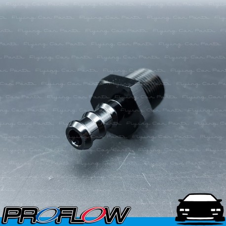 PROFLOW Straight 3/8" Barb To 1/2" NPT Fitting Adaptor Black