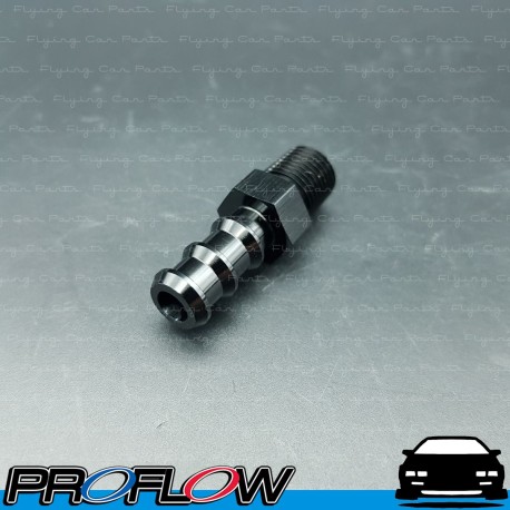 PROFLOW Straight 3/8" Barb To 1/4" NPT Fitting Adaptor Black