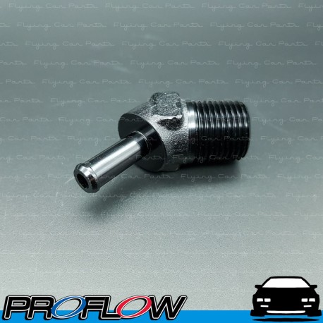 PROFLOW 45 Degree 3/8" Barb To 1/2" NPT Fitting Adaptor Black