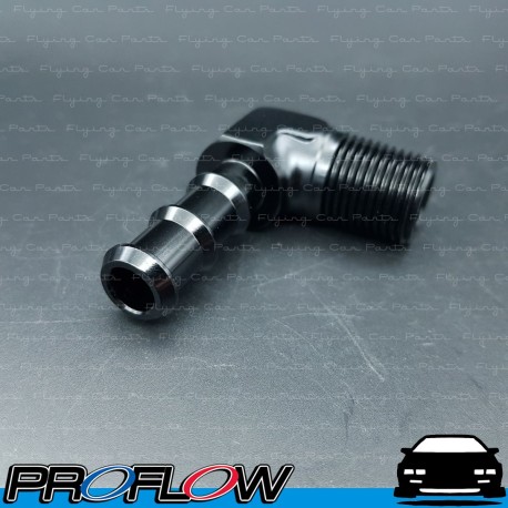 PROFLOW 90 Degree 1/2" Barb To 1/2" NPT Fitting Adaptor Black