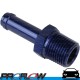 PROFLOW Straight 1/4" Barb To 1/4" NPT Fitting Adaptor Blue