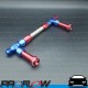 PROFLOW Holley 3310 750 CFM Vac Secondaries Carb Fuel Line Kit Blue/Red AN -8 220mm