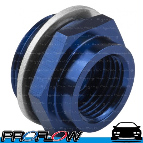 PROFLOW Holley Adaptor 7/8" AN -20 to 5/8" AN -18 Convex Seat Blue