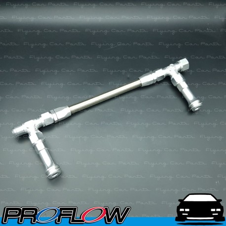 PROFLOW Holley Dominator 4500 Carburettor Fuel Line Kit Silver AN -8 (8AN) 305mm