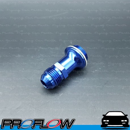 PROFLOW Holley Inlet Feed 7/8" x 20 To AN -8 Male 2" Blue