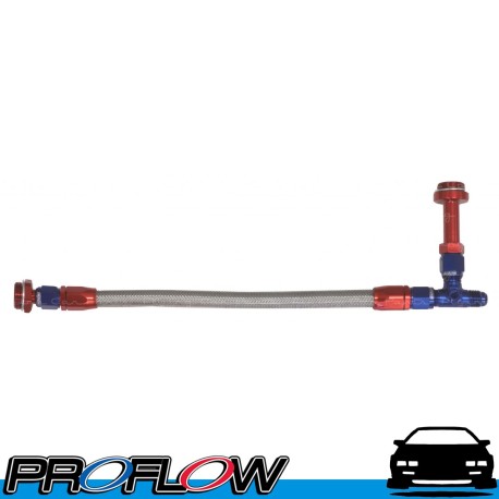 PROFLOW Holley Universal Carburettor Fuel Line Kit AN -6 Blue/Red