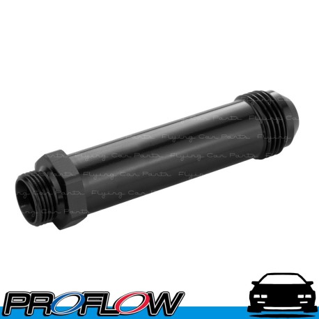 PROFLOW Holley / Demon Inlet Feed 9/16" x 24 Long AN -8 Black