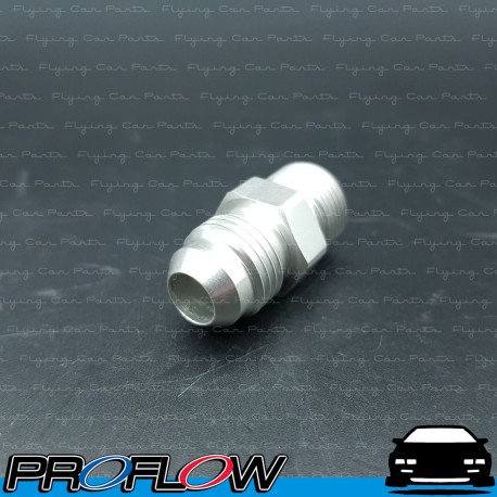 PROFLOW Holley / Demon Inlet Feed 9/16" x 24 to AN -6 Short Silver