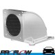 PROFLOW Fabricated Universal Intake Elbow 100mm Throttle Body to 4150/4500 Square Bore Silver