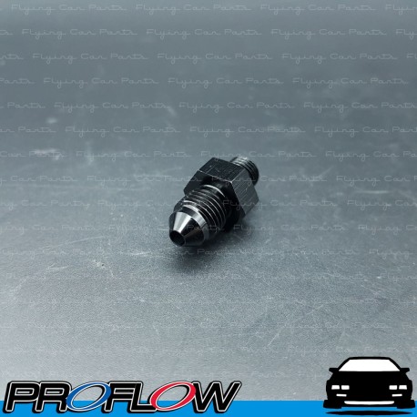 PROFLOW Male AN To NPT Adaptor Fitting AN -3 (AN3) 1/16" NPT Straight Black