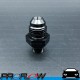 PROFLOW Male AN To NPT Adaptor Fitting AN -6 (AN6) 1/8" NPT Straight Black