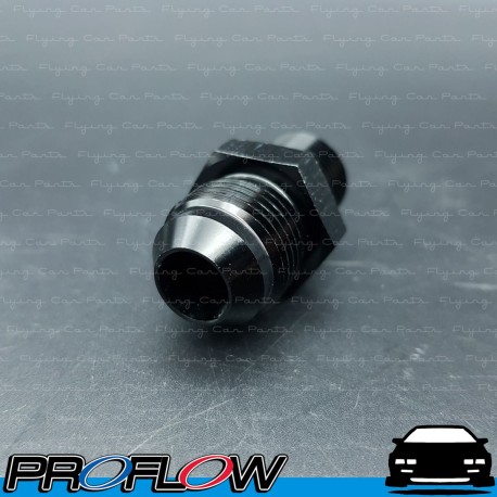 PROFLOW Male AN To NPT Adaptor Fitting AN -8 (AN8) 3/8" NPT Straight Black