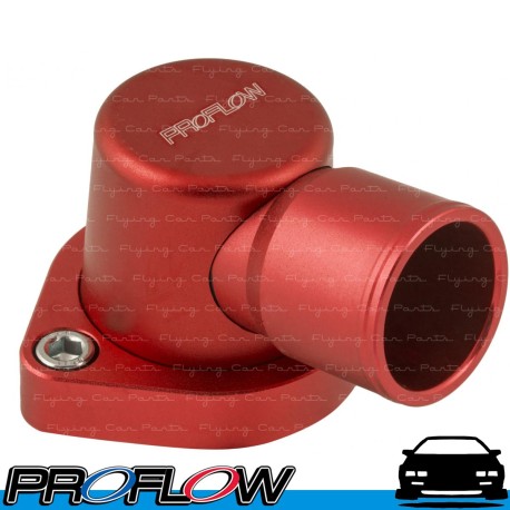 PROFLOW Ford Cleveland Thermostat Housing 302 351C 90 Degree Red