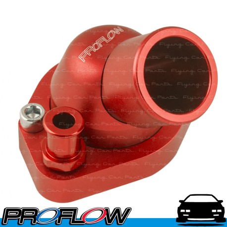 PROFLOW Ford Windsor Thermostat Housing 302 351W Swivel Red