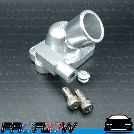 PROFLOW Holden Commodore V8 253 308 Swivel Thermostat Housing Silver