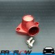 PROFLOW Chevrolet V8 Thermostat Housing 307 327 350 400 454 90 Degree Swivel Red