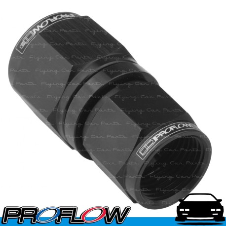 PROFLOW Female Flare Swivel AN Reducer Adaptor Black Fitting Straight AN -4 (AN4) AN -6 (AN6)