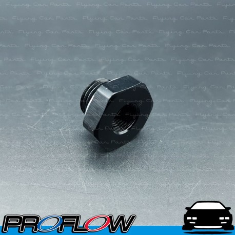 PROFLOW Male Metric To NPT Female Port Reducer Adaptor M14 x 1.5 to 1/8" NPT Black