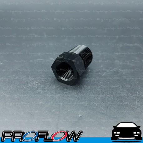 PROFLOW Male To Female NPT Reducer Adaptor 1/4" to 1/8" Black